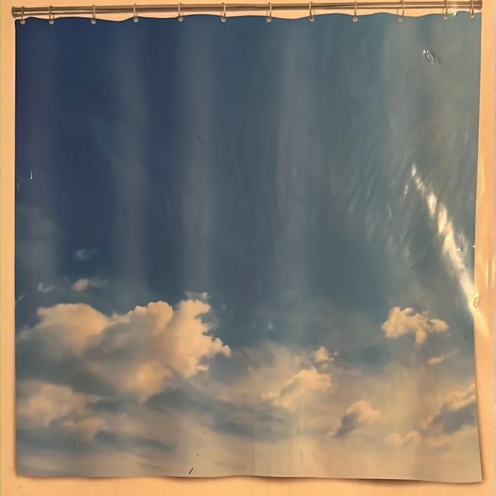 Kikkerland birch shower curtain 72” x 72“-NIB